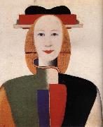 Kasimir Malevich The Girl-s hair with comb oil painting picture wholesale